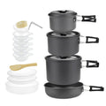 Camping Cookware Set for 1-5Persons Lightweight and Portable Pot and Pan with Carrying Bag Perfect for Outdoor Camping