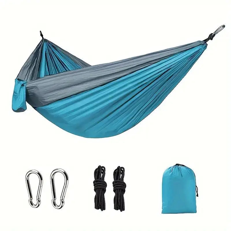 Outdoor Camping Hammock Portable Hammock Beach Backyard Courtyard Hiking Anti Rollover Double Hammock Outdoor Camping Equipment