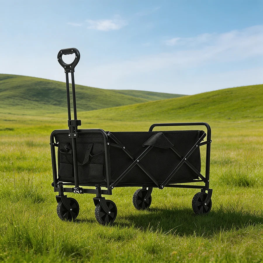 Heavy Duty Large Capacity Outdoor Camping Wagon Cart Foldable Collapsible Beach Picnic Equipment for Easy Transport