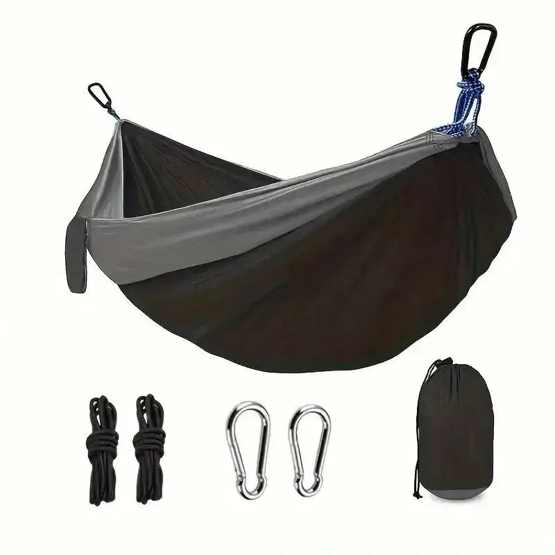 Outdoor Camping Hammock Portable Hammock Beach Backyard Courtyard Hiking Anti Rollover Double Hammock Outdoor Camping Equipment